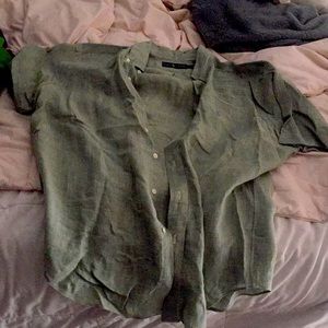 Too big. Green color new Ralph Lauren